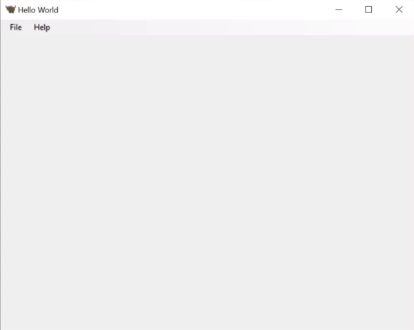 Hello World 教學 1 視窗，在 Windows 上